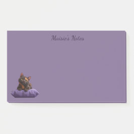 Notas Post-it® Personalizado Tortoiseshell Kitten en un colchón m