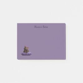 Notas Post-it® Personalizado Tortoiseshell Kitten en un colchón m