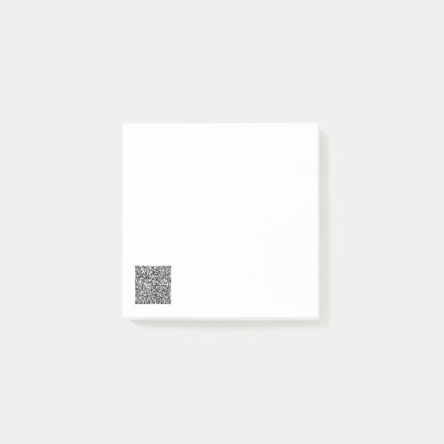 Notas Post-it® Personalizado Tu código QR Personalizado Publicaci (Anverso)