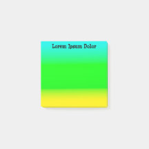 Personalizado Turquesa, Verde y Amarillo