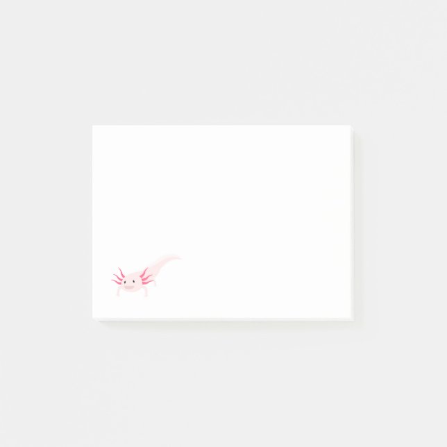 Notas Post-it® Personalizado vectorial Axoloti (Anverso)