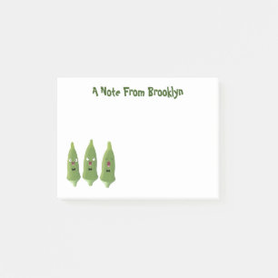Notas Post-it® Personalizado vegetal de okra cantante