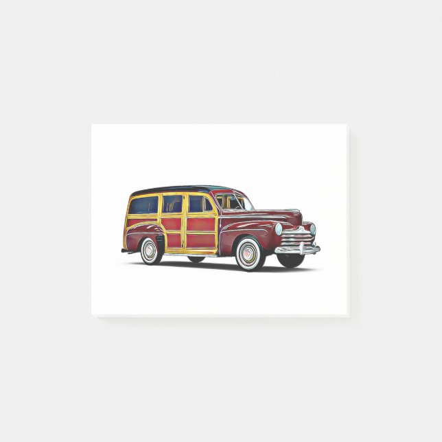 Notas Post-it® Personalizado Woody Wagon (Anverso)