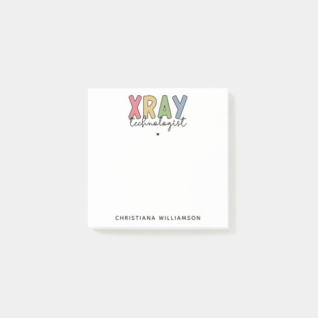Notas Post-it® Personalizado Xray Technologist X-ray Tech Gifts (Anverso)