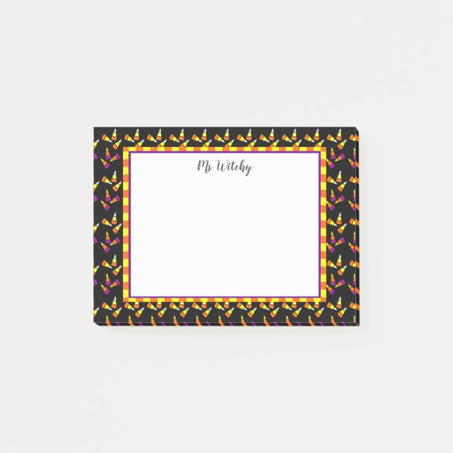 Notas Post-it® Personalizados de maíz dulce de halloween (Anverso)