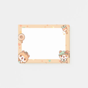Notas Post-it® personalizados kawaii lindos