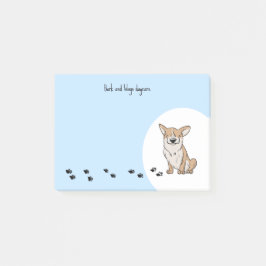 Notas Post-it® Personalizar Corgi
