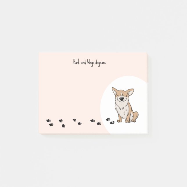 Notas Post-it® Personalizar Corgi (Anverso)