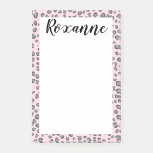 Notas Post-it® PERSONALIZAR de impresión de animales leopardo de