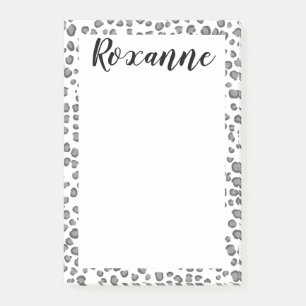 Notas Post-it® PERSONALIZAR de impresión de animales leopardo de