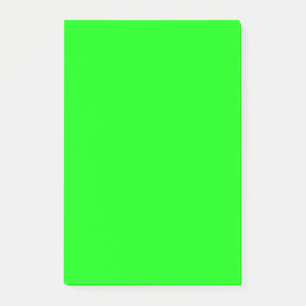 Notas Post-it® ¡Personalizar de neón verde del color de Fluo
