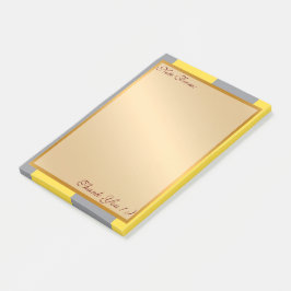 Notas Post-it® Personalizar Gris Amarillo Claro Y Suave