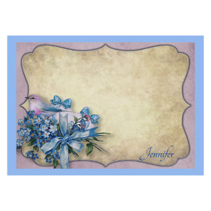 Notas Post-it® Personalizar Nombre Bluebird Olvidar-Me-Knots