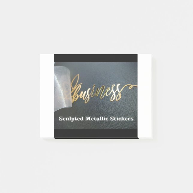 Notas Post-it® Personalizar Pegatinas metálicos esculpidos (Anverso)