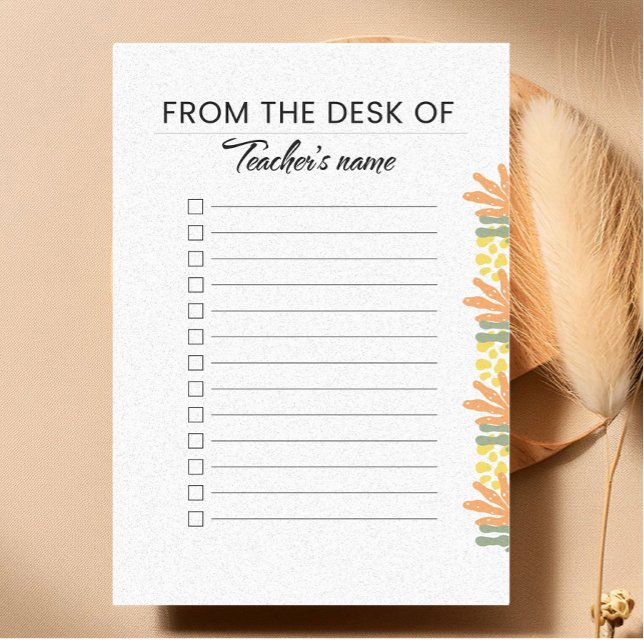 Notas Post-it® Personalized Checklist Note Pad  (Subido por el creador)