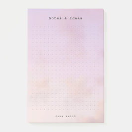 Notas Post-it® Personalized dreamy clouds, pastel aesthetic Grid