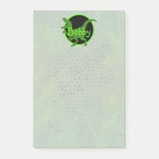 Notas Post-it® Personalized Green Dinosaur