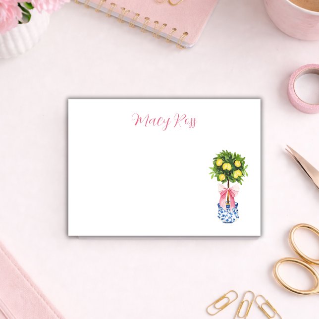 Notas Post-it® Personalized Lemon Topiary Tree (Subido por el creador)