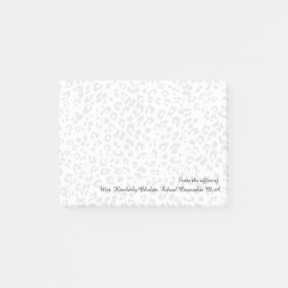Notas Post-it® Personalized Leopard Print Office Post-it Notes