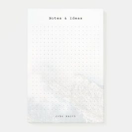 Notas Post-it® Personalized Minimalist Mountain Dot Grid