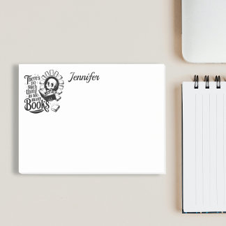 Notas Post-it® Personalized No Such Thing As Too Many Books