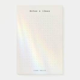 Notas Post-it® Personalized rainbow light aesthetic dot Grid 
