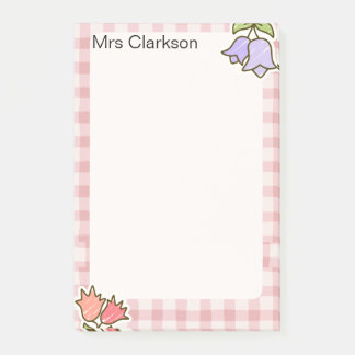 Notas Post-it® Personalized Teacher Appreciation Gift Pink 