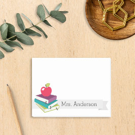 Notas Post-it® Personalized Teacher Books Apple Post-It Notes