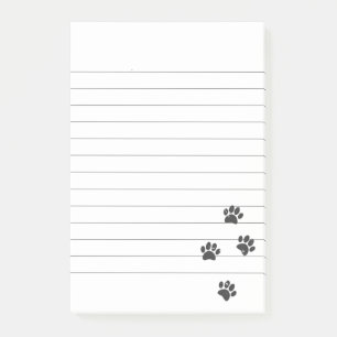 Notas Post-it® Perturbación Perro Pie Tracks Llenados