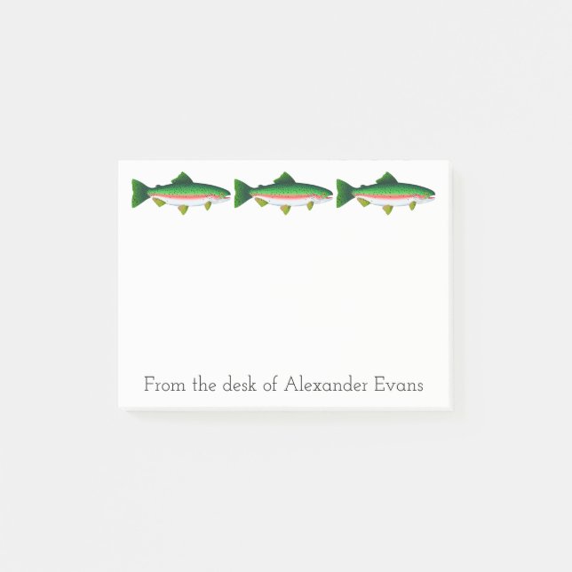 Notas Post-it® Pesca de la trucha (Anverso)