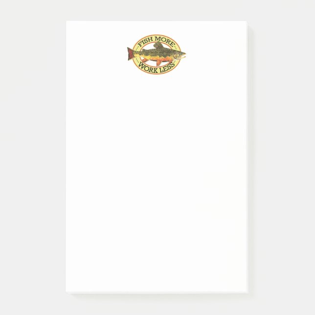 Notas Post-it® Pesca de trucha rota (Anverso)