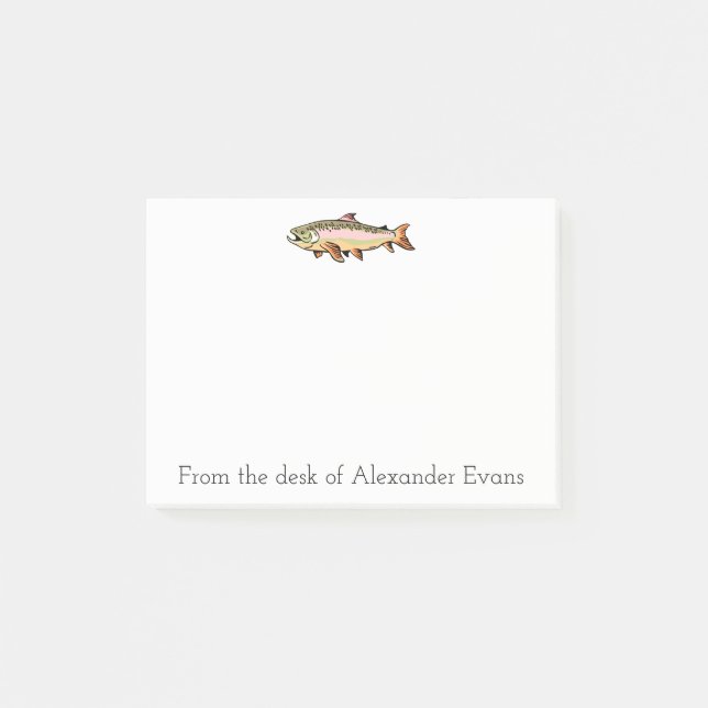 Notas Post-it® Pesca de truchas (Anverso)