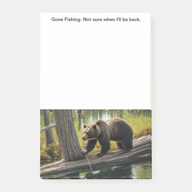 Notas Post-it® Pesca por destino (Anverso)