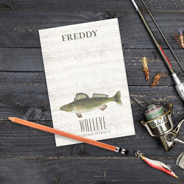 Notas Post-it® Pescado Walleye Personalizado (Subido por el creador)