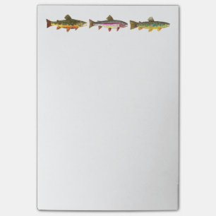 Notas Post-it® Pescador pescador anglicano de trucha amante