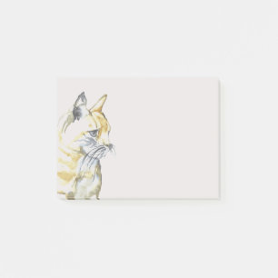 Notas Post-it® Pestaña blanca Naranja de color de agua