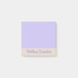 Notas Post-it® Pestaña lateral personalizada con nombre