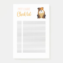 PET CARE PARA HACER LISTA