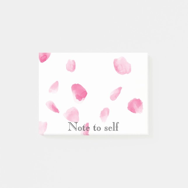 Notas Post-it® Petales de Rosa románticos (Anverso)