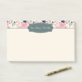 Notas Post-it® Petals de Rubor Bloom rosa elegante