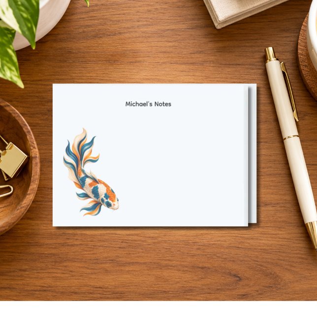 Notas Post-it® Pez Koi Personalizado (Subido por el creador)