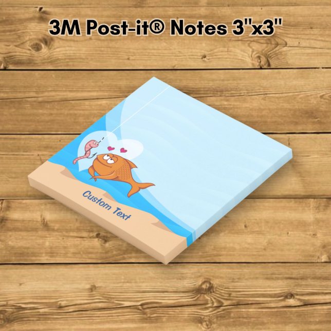 Notas Post-it® Pez y carnada enamorados (Subido por el creador)