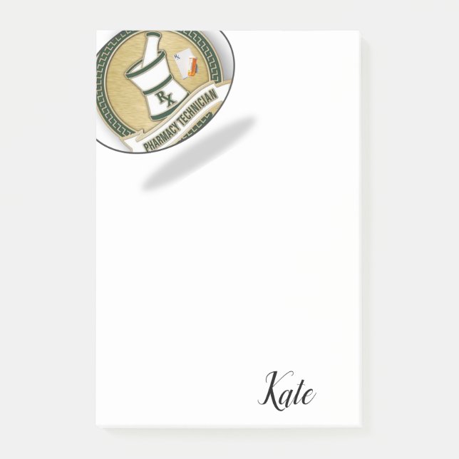 Notas Post-it Pharmacy Tech (Anverso)