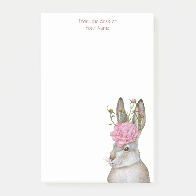 Notas Post-it® Phoebe the Hare postit anota (Anverso)