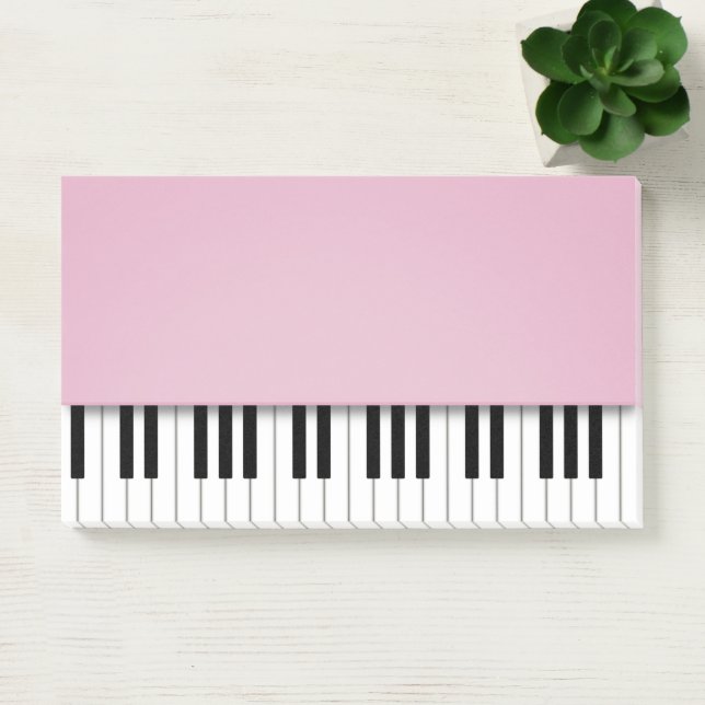 Notas Post-it® Piano Keyboard Fun Pink Music Notes (Oficina)
