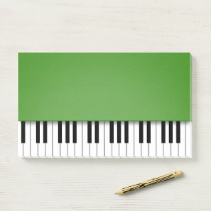 Notas Post-it® Piano Teclado Fun Green Music