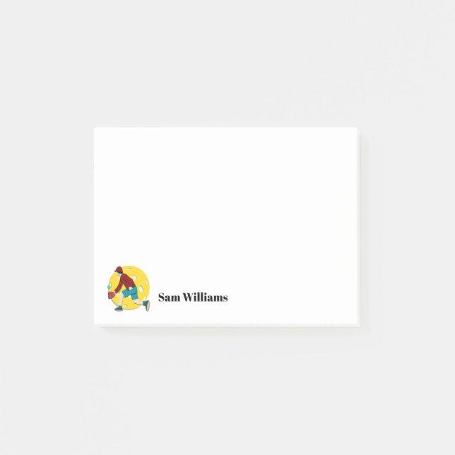 Notas Post-it® Pickle Ball (Anverso)