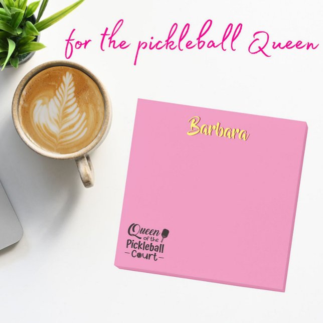 Notas Post-it® PIckleball Gal Reina de la Corte (Subido por el creador)