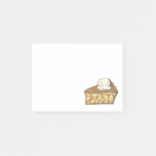 Notas Post-it® Pie De Apple A La Mode Ice Cream Desseram Foodie