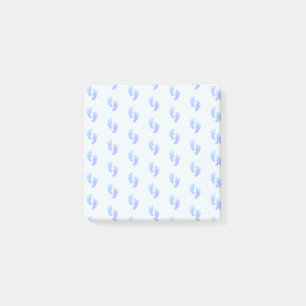 Notas Post-it® Pie de Emoji azul